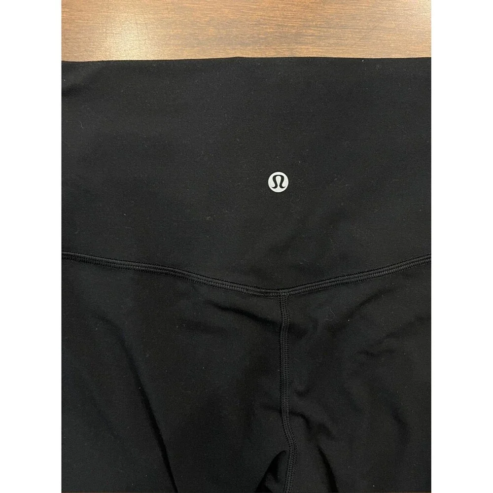 Lululemon Align High Rise Cropped Athletic Leggings Black 24” Yoga Athletic